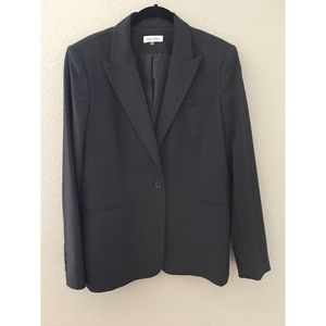CALVIN KLEIN Charcoal Blazer Womens Size 14